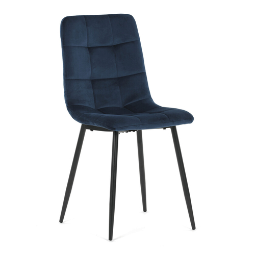 Jídelní židle, modrá, sametová látka, CT-281 BLUE4