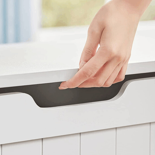 Úložný box, mdf, bílá, ABO-E1011 WT