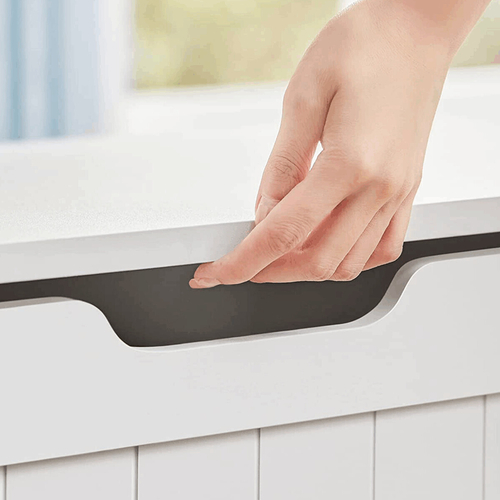 Úložný box, mdf, bílá, ABO-E1011 WT