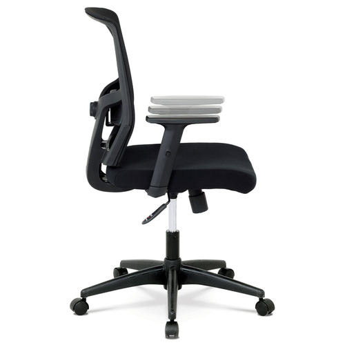 Kancelářská židle, houpací mechanismus, černá síťovina, KA-B1012 BK