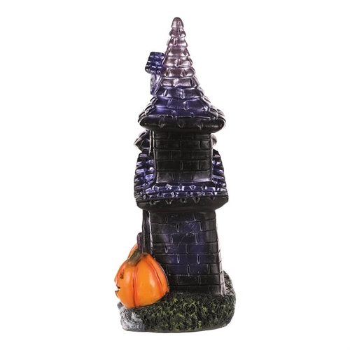 Dům z magnesia - Halloween, LED osvětl., černý s dýněmi