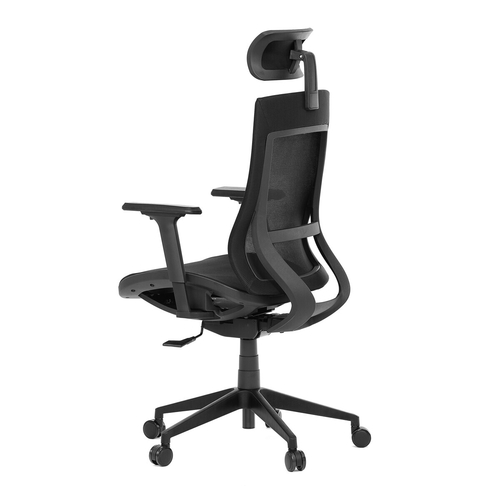 Kancelářská židle, synchronní mechanismus, černá síťovina, KA-W002 BK