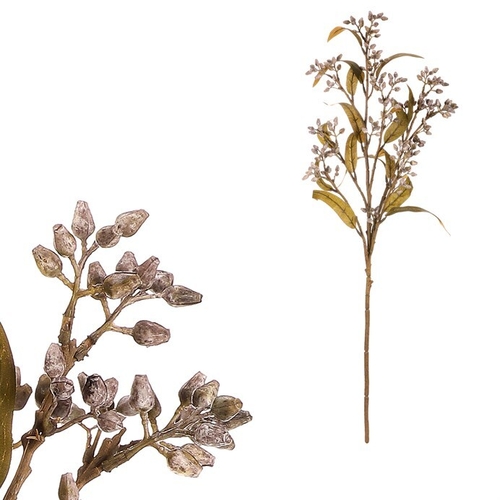 Eukalyptus - umělá větvička, barva šedá