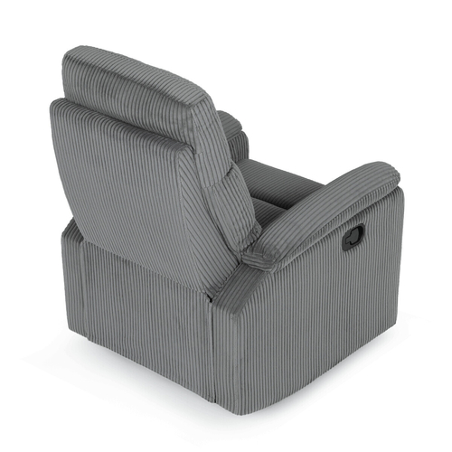 Sedací souprava, polohovací, šedá, manšestrová látka, ASD-C5981 GREY6