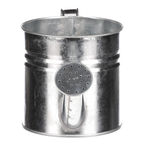 Obal na květiny - konev, zinkový, barva stříbrná