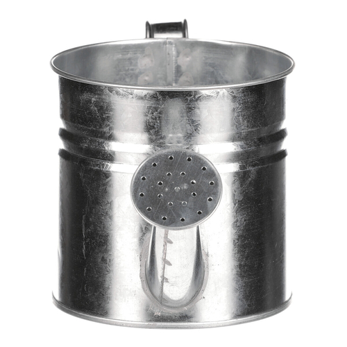 Obal na květiny - konev, zinkový, barva stříbrná