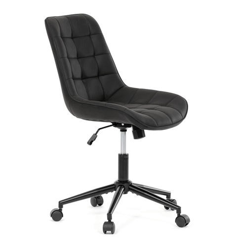 Pracovní židle, výškově nastavitelná, černá látka, KA-V3120 BK3