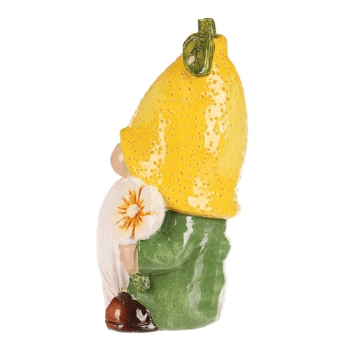 Trpaslík citrónový - keramická figurka, vel. M, barva žlutá