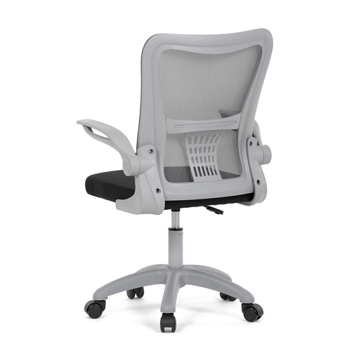 Dětská židle, výškově nastavitelná, šedá síťovina, KA-K2008 GREY