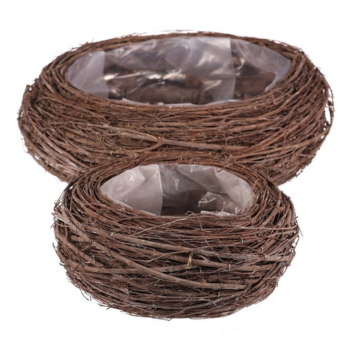 Obal proutěný - kulatý, přírodní, cena za sadu 2 ks