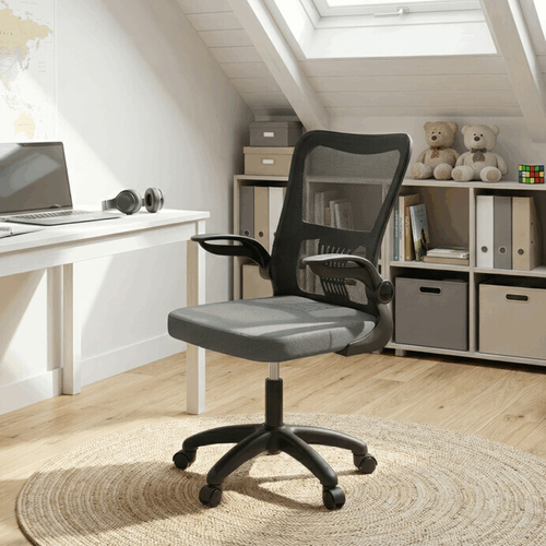 Dětská židle, houpací mechanismus, šedá síťovina, KA-K2006 GREY