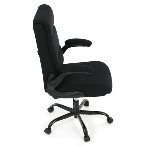 Kancelářské křeslo, houpací mechanismus, černá látka, KA-K3104 BK