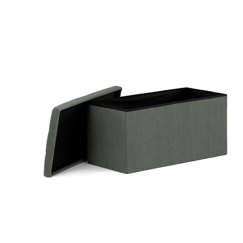 Taburet s úložným prostorem, zelená, manšestrová látka, TAB-472 GRN6