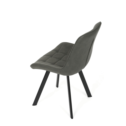 Jídelní židle, šedá, látka vintage, HC-V3066 GREY3