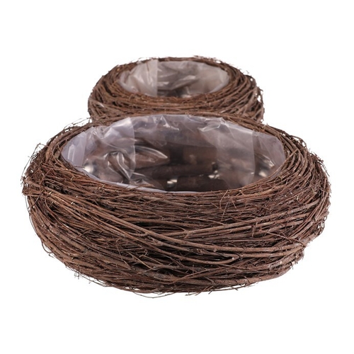 Obal proutěný - kulatý, přírodní, cena za sadu 2 ks