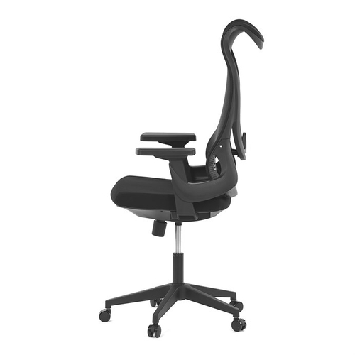 Kancelářská židle, houpací mechanismus, černá síťovina, KA-S248 BK