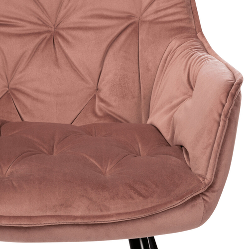 Jídelní židle, růžová, sametová látka, DCH-421 PINK4