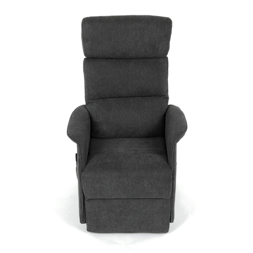 Polohovací křeslo, elektrické kabelové ovládání, šedá, látka, TV-L8960 GREY2