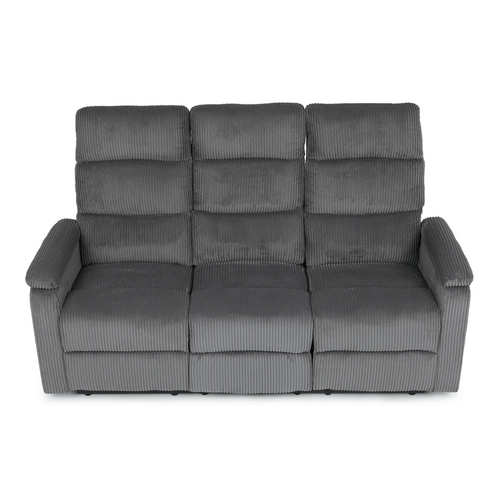 Sedací souprava, polohovací, šedá, manšestrová látka, ASD-C5981 GREY6