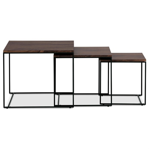 Konferenční stolek 60x60x51cm, mdf, ořech, AF-3008 WAL