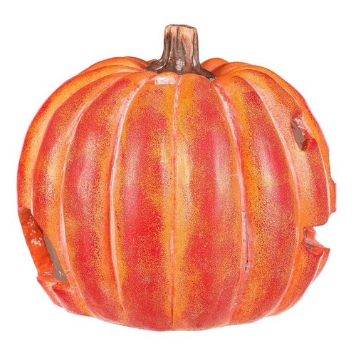 Dýně kulatá s obličejem - magnesium, svícen, oranžová