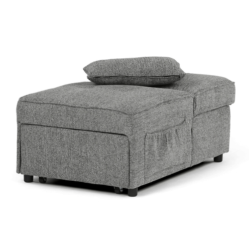 Rozkládací křeslo, šedá, látka, ASB-C3210 GREY2