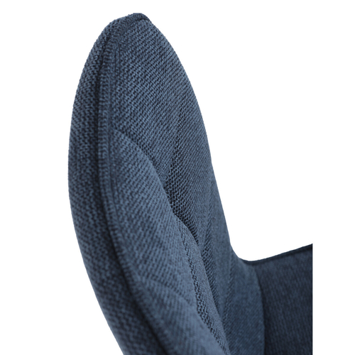 Jídelní židle, modrá, látka, HC-462 BLUE2