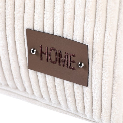 Koš prádelní - manšestr, stahovací, krémový