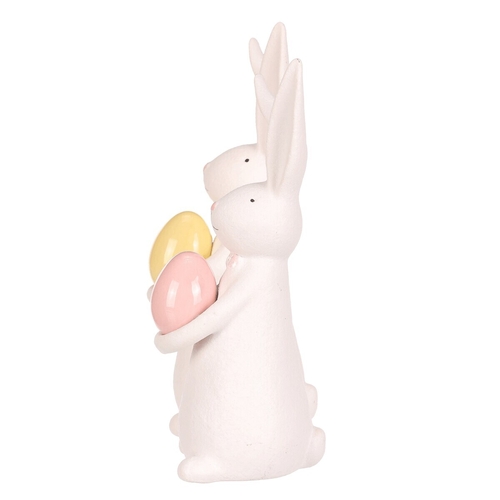 Zajíc s vajíčkem - porcelán, větší, mix 2 druhů, cena za 1 ks