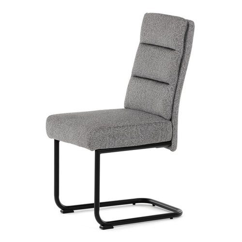 Jídelní židle, šedá, látka, DCL-P3107 SIL2