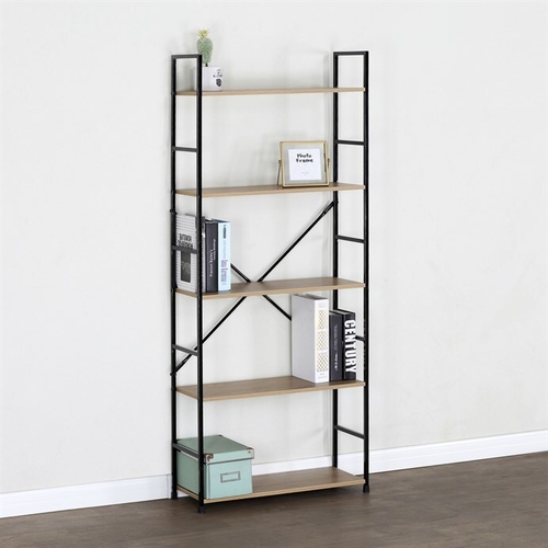 Regál, mdf, hnědá, GD-225 OAK