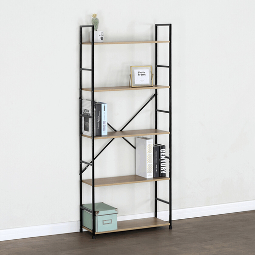 Regál, mdf, hnědá, GD-225 OAK