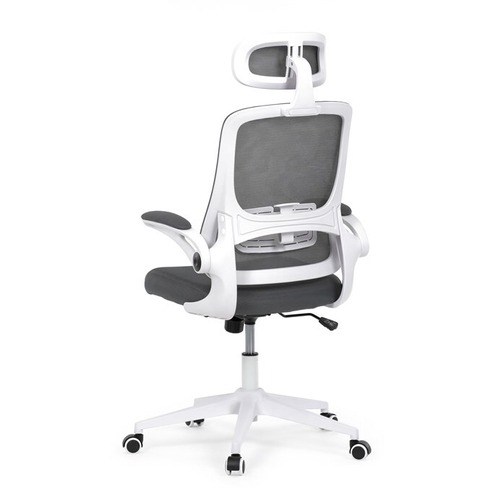 Kancelářská židle, houpací mechanismus, šedá síťovina, KA-Q843 GREY