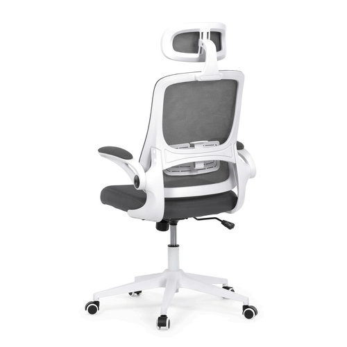 Kancelářská židle, houpací mechanismus, šedá síťovina, KA-Q843 GREY