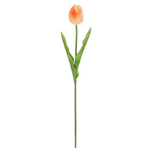 Tulipán pěnový - umělý řezaný, barva lososová
