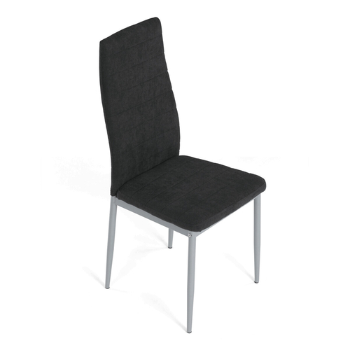 Jídelní židle, černá, látka, DCL-V5031 BK2