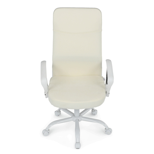 Kancelářská židle, houpací mechanismus, béžová látka, KA-W3109 BG