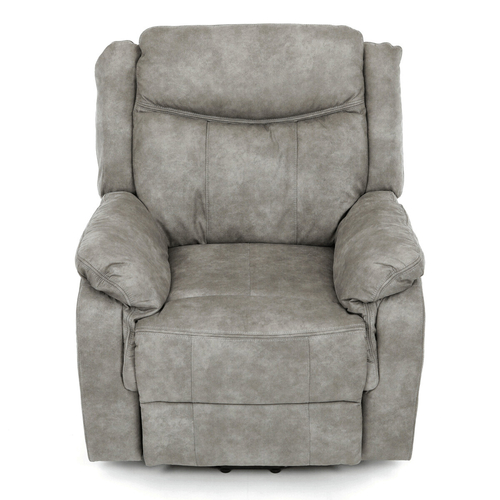 Polohovací křeslo, elektrické zabudované ovládání, šedá, látka vintage, TV-Q8668 GREY3
