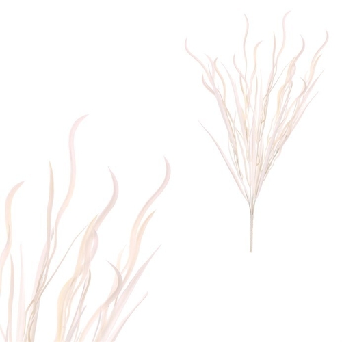 Tráva vlnitá - umělý trs, barva bílá