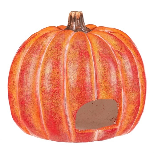 Dýně kulatá s obličejem - magnesium, svícen, oranžová