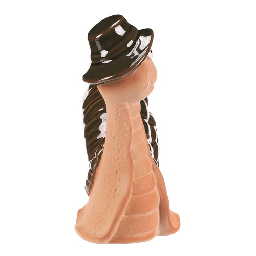 Šnek - keramická figurka, vel. XS, zelená ulita