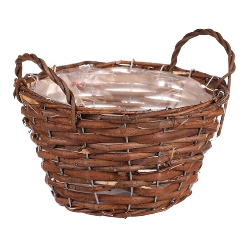 Koš proutěný - obal na květiny, vel. XS, hnědý