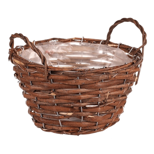 Koš proutěný - obal na květiny, vel. XS, hnědý