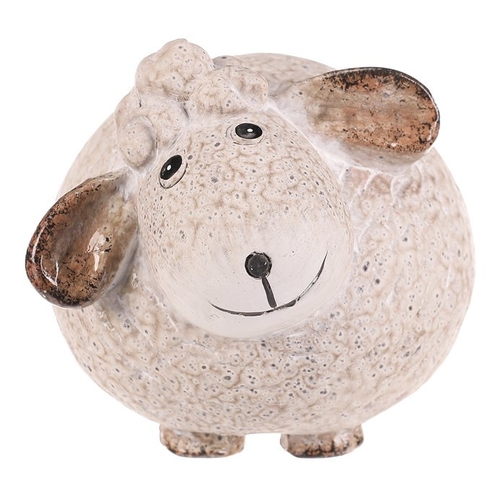 Ovečka - keramická figurka, vel. S, barva krémová