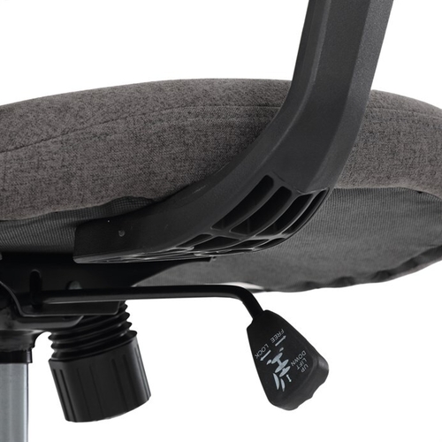 Kancelářská židle, houpací mechanismus, šedá síťovina, KA-V3149 GREY