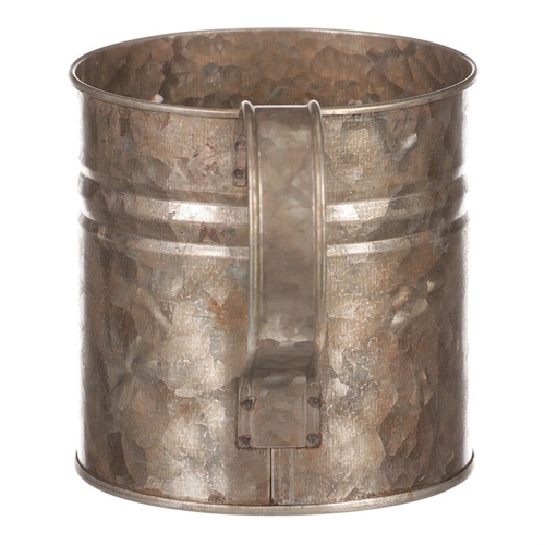 Obal kovový - tvar konve, zinkový, barva měděná