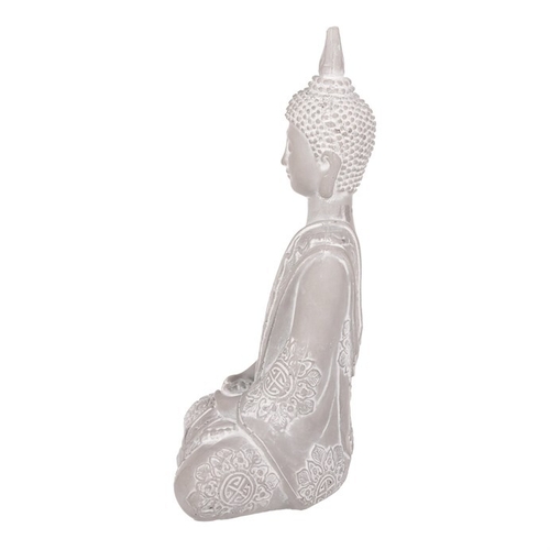 Buddha - betonová dekorace, barva šedá