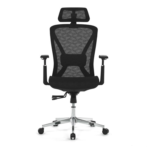 Kancelářská židle, synchronní mechanismus, černá síťovina, KA-S258 BK