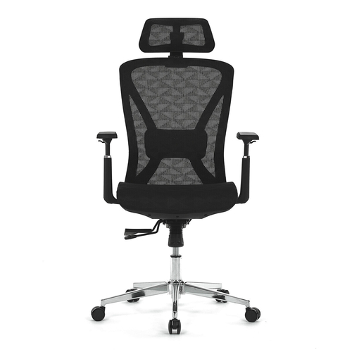 Kancelářská židle, synchronní mechanismus, černá síťovina, KA-S258 BK