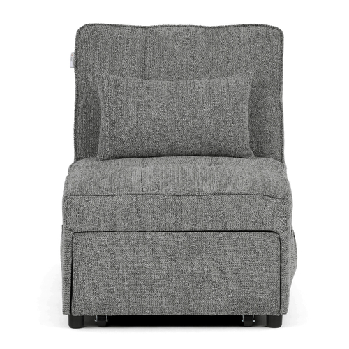 Rozkládací křeslo, šedá, látka, ASB-C3210 GREY2